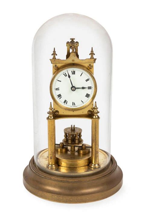 German Gustav Becker 400 Day Dome Clock Early 20th Century Clocks