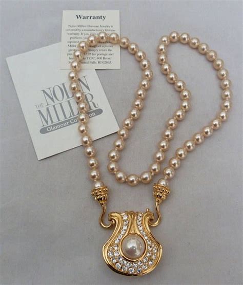 Nolan Miller Pearl Necklace With Reversible Pendant S2063 Etsy