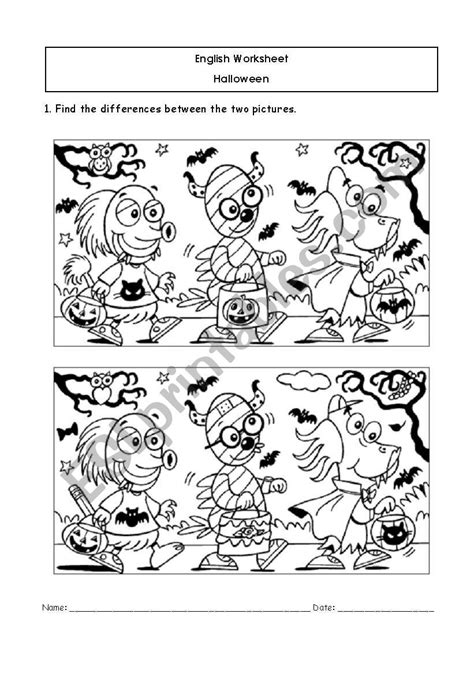 20 Find The Differences Worksheets Coo Worksheets