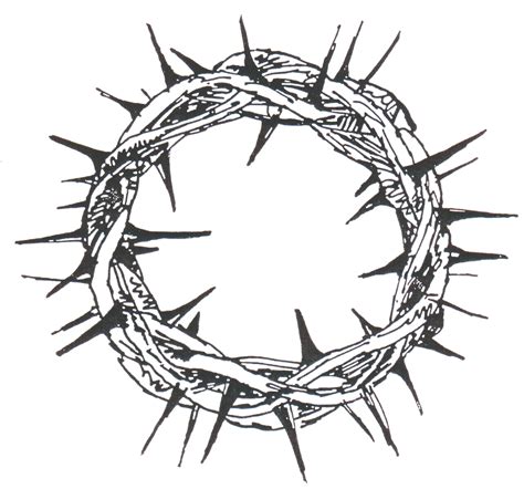 Crown Of Thorns Clipart Black And White