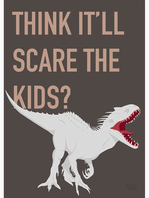 Jurassic World Indominus Rex Poster And Stickers Sticker For Sale By