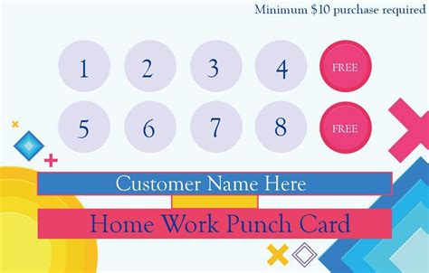 50 punch card templates for every business boost pertaining to business punch card template