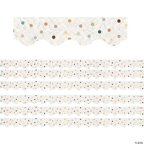 Teacher Created Resources Everyone Is Welcome Dots Scalloped Border