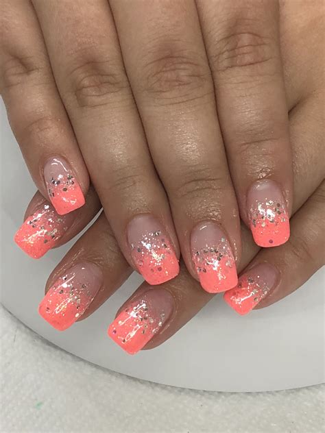 Coral Ombre Nail Designs Daily Nail Art And Design