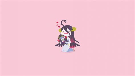 Download 1366x768 Wallpaper Cute Anime Girl Minimal Overlord Tablet