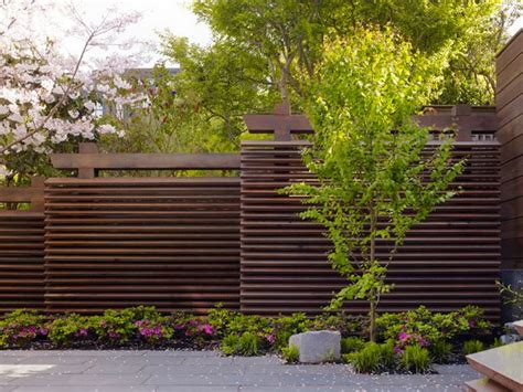 Staggered Horizontal Fence Perfect For Privacy On Sloping Ground