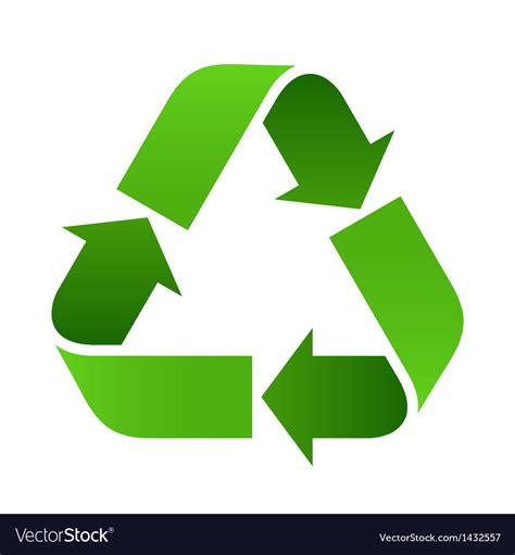 (transitive) to break down and reuse component materials. Recycle sign Royalty Free Vector Image - VectorStock
