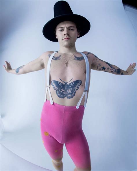 harry styles exposes himself in more ways than one in these fine line photos harry styles