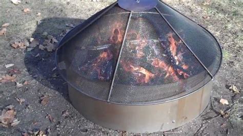 This fire ring sports a total diameter of 38 CUSTOM BUILT SPARK SCREENS - MADE IN MINNESOTA HigleyFirePits.com - YouTube
