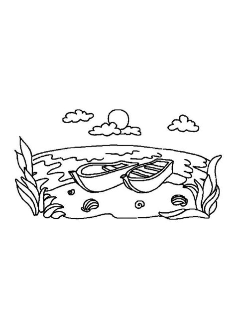 Lake Coloring Pages For Kids