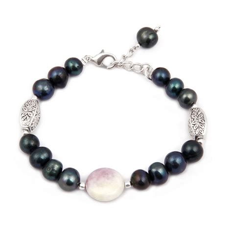 Buy Pearlz Ocean Misty Eyed Fresh Water Pearl Quartzite Beads 75 Inch