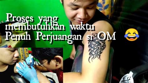 Proses Pembuatan Tato Black Tribal By Chal Ink Tattoo Studio Cipondoh
