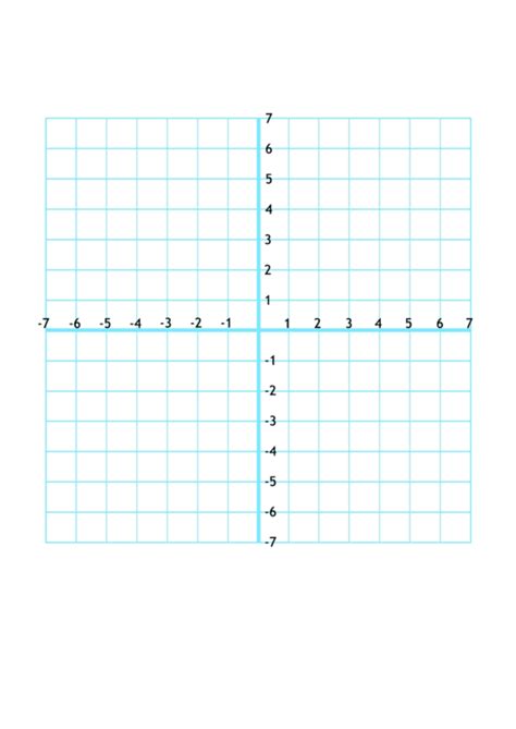 Numbered Graph Paper With X And Y Axis Printable Pdf Download