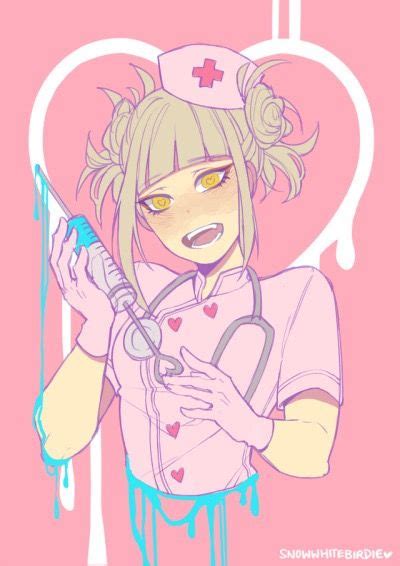 Toga Himiko Mha My Hero Academia Badge Reel Id Holder Nurse Anime