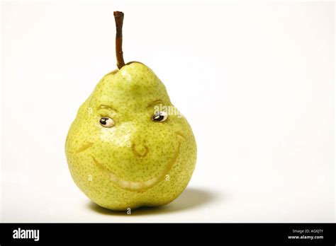 Funny Pear On White Background Stock Photo Alamy