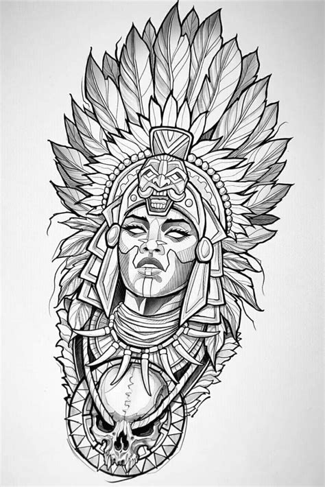 Artteehall Shop Redbubble Aztec Tattoo Designs Tattoo Stencil
