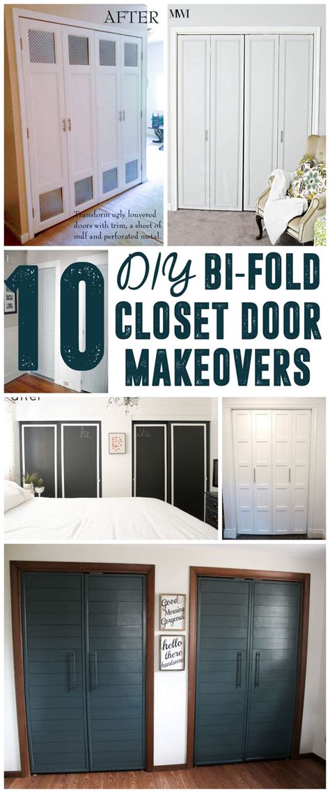 Posted on 28th november 20158th august 2018. DIY Bi-Fold Closet Door Makeovers | Bifold doors makeover, Folding closet doors, Door makeover diy