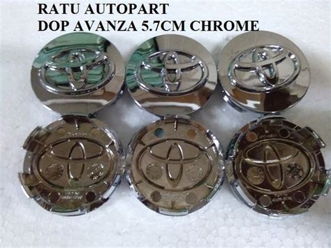 Jual Tutup Dop Tengah Velg Roda Toyota Avanza Chrome Dibawah Tahun