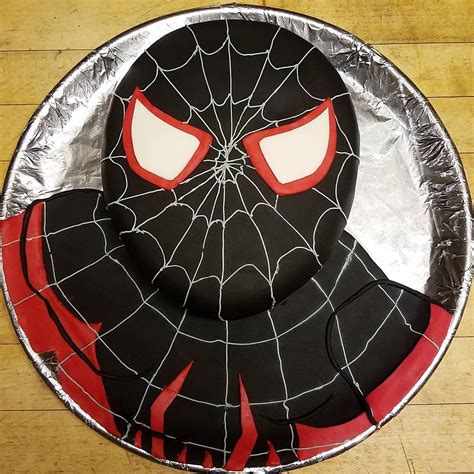 Spider Man Cake Miles Morales Into The Spider Verse Cake Spiderman