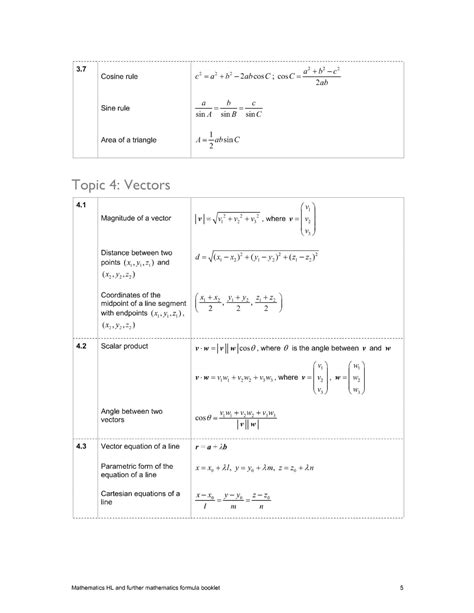 Ib Hl Math Formula Booklet Ingel Soong Delivers Results