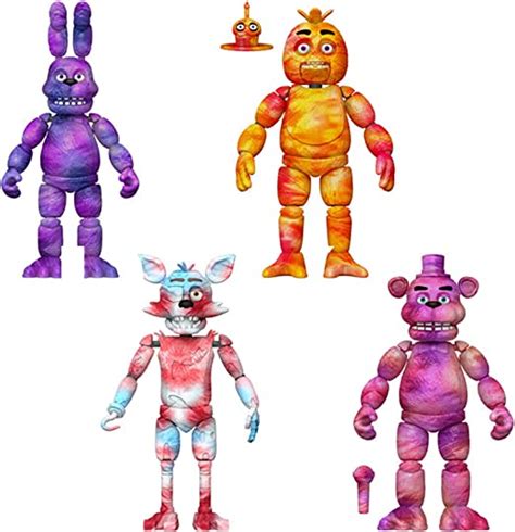 Funko Action Figures FNAF Tie Dye Five Night S At Freddy S Set Of 4
