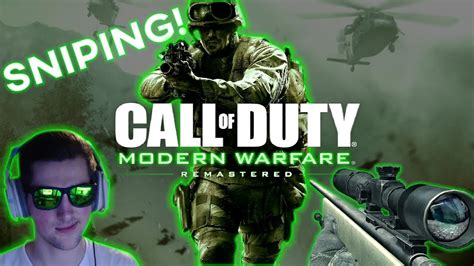 Call Of Duty Modern Warfare Remastered Sniping Youtube