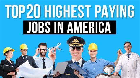 Top 20 Highest Paying Jobs In America Youtube