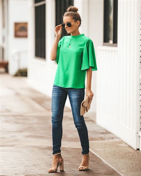 Green Blouse Outfit Ideas In 2023