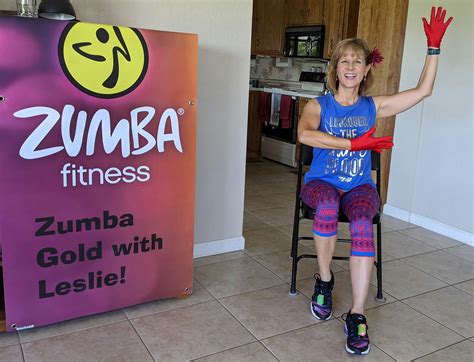Zumba Gold Chair With Leslie Virtual Online Zumba Classes