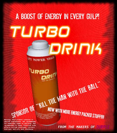 Shadows And Chrome Turbo Drink Advertisement