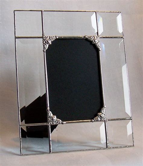 4x6 clear beveled glass picture frame made to order stained glass bevels glass picture