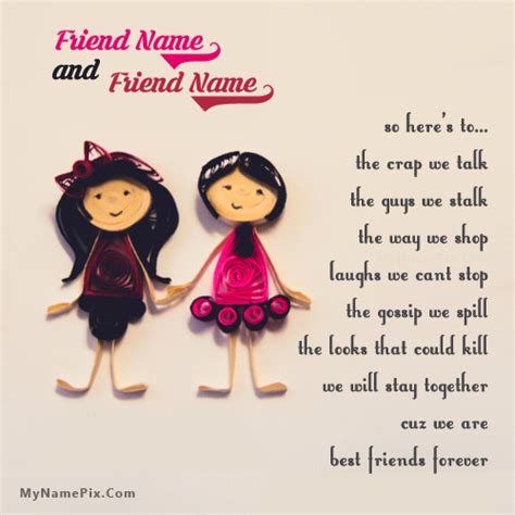 Best Friends Forever Girls With Name