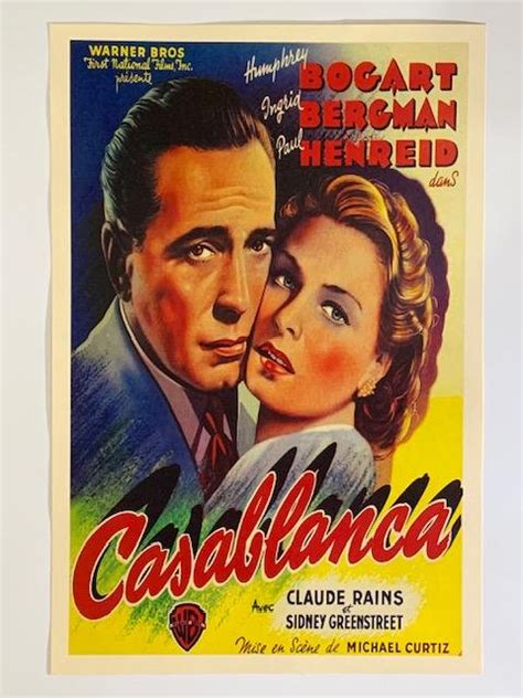 Classic 1942 Casablanca Movie Poster Sep 14 2019 South Florida