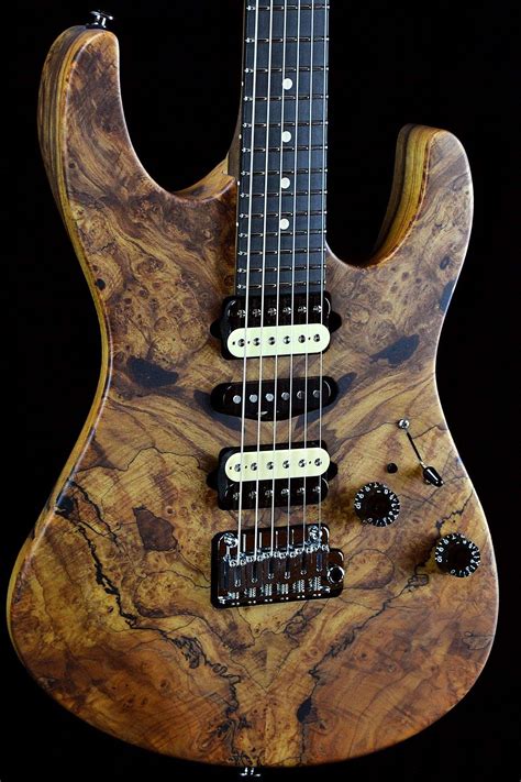 Suhr Custom Modern Natural Spalted Maple Satin Top W