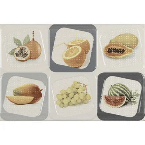 Fruit Design Kitchen Wall Tile 8 10 Mm At Rs 35square Feet In
