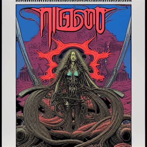 High Resolution UHD 900dpi Screenprinted Heavy Metal Album Cover By