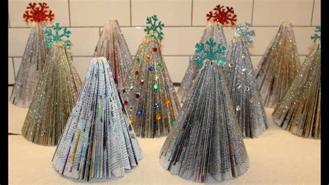 Making Readers Digest Magazine Christmas Trees Craft Youtube