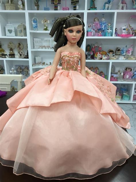 Personalized Quinceanera Doll Dress Custom Made Doll Etsy Mint