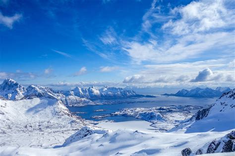 Snow Mountains Landscape Water Mountains Snow Hd Wallpaper Wallpaper Flare