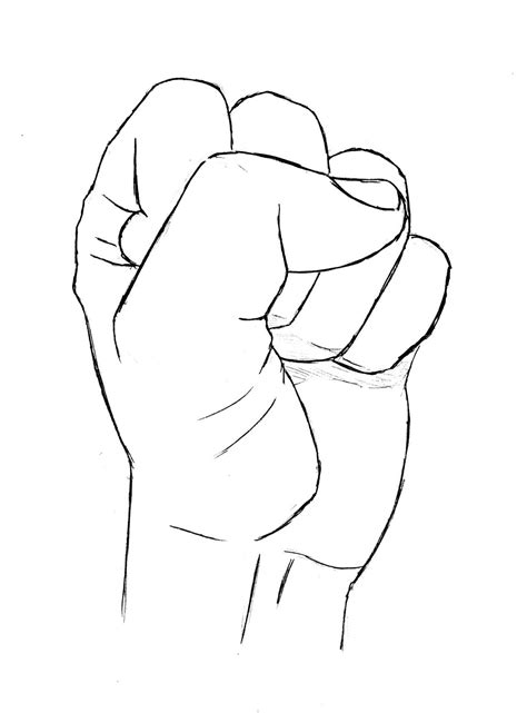 Balled Up Fist Drawing At Getdrawings Free Download