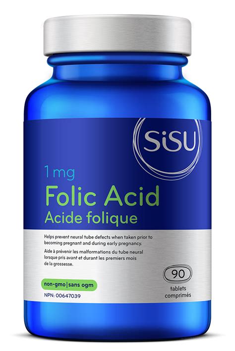 Sisu Folic Acid 1 Mg 90 Tablets Your Health Food Store And So Much