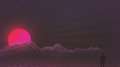 Sunset Retro Wave Art Youtube Channel Cover Id 85683 Cover Abyss