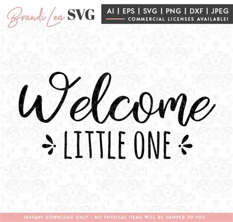 Welcome Little One Svg Newborn Svg Baby Svg Pregnant Dxf Eps