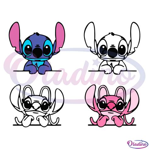 Lilo Stitch Cute Bundle Svg Png Disney Stitch Svg Cartoon Svg