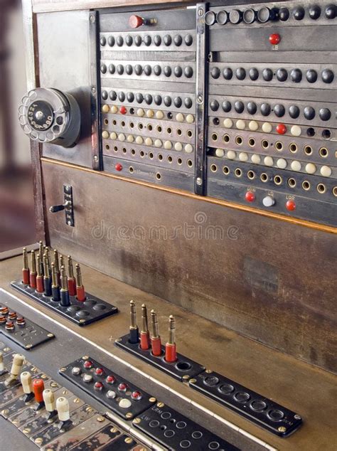 Old Switchboard A Vintage Switchboard Early Days Of Telecommunication