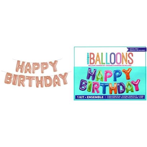 Party Happy Birthday Foil Balloon Banner Kit The Party Place