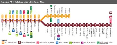 The combined network comprises 45.1 kilometres of track (28.0 miles) with 36 stations. Ampang Line LRT & Sri Petaling Line LRT, 45km of LRT rail ...