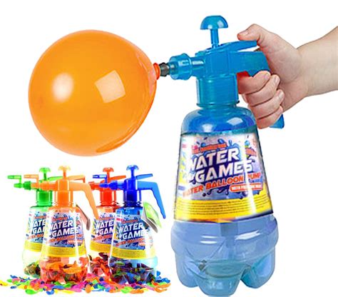 2 In 1 Air Water Bomb Balloon Pump Kids Party Outdoor Garden 100pc