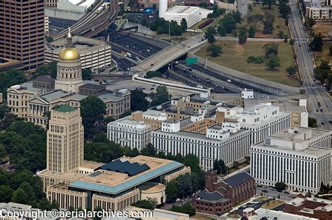 Aerial Photograph Of The Georgia State Capitol Building Atlanta City