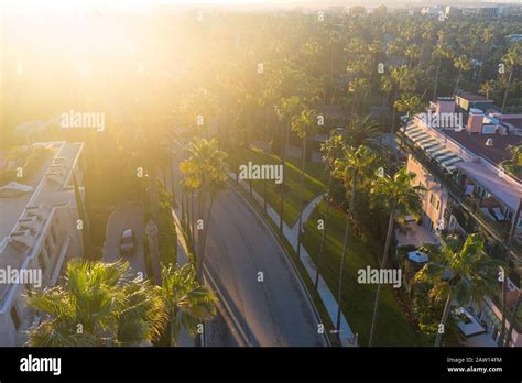 Stunning Aerial View Of Beverly Hills Neighborhood Beverly Hills Hotel